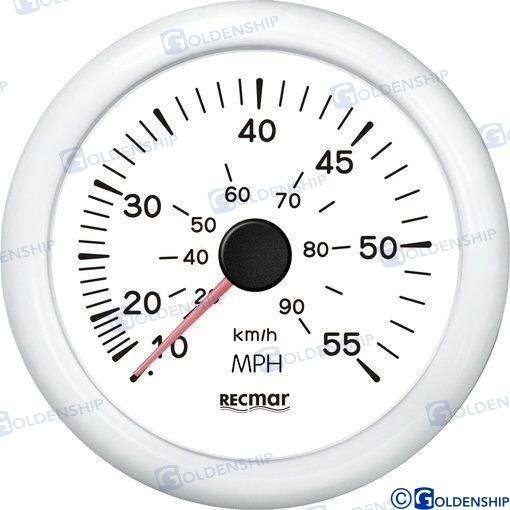 RELOJ CUENTAMILLAS 0/55 MPH BLANCO Recmar RECKY18303