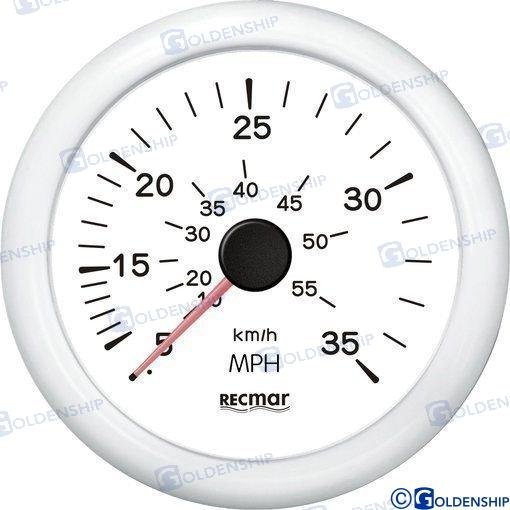 RELOJ CUENTAMILLAS 0/35 MPH BLANCO Recmar RECKY18304