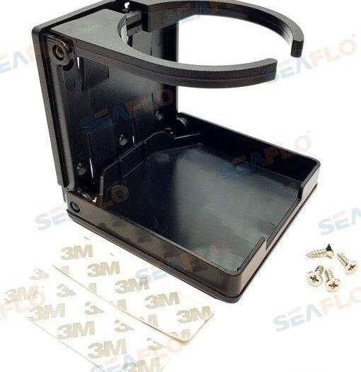 POSAVASOS AJUSTABLE PLEGABLE - NEGRO Seaflo SFDH201