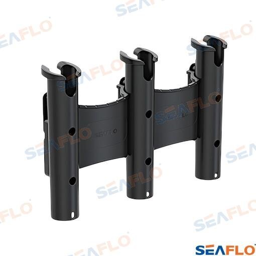 SOPORTE PORTACAÑAS NEGRO TRIPLE Seaflo SFRH04032B