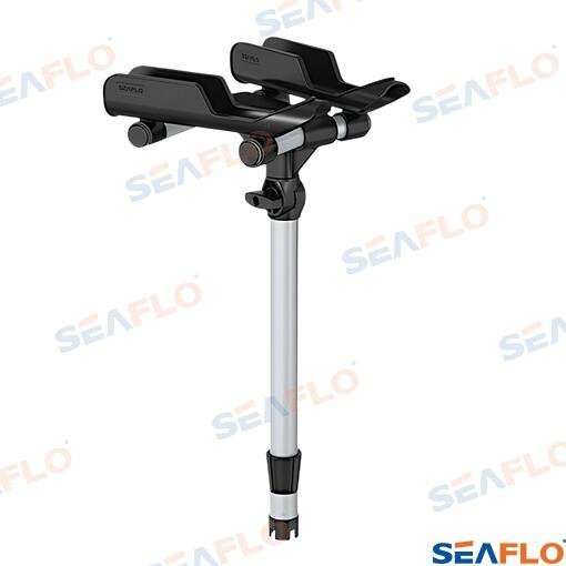 SOPORTE PORTACAÑAS NEGRO DOBLE Seaflo SFRH06021B