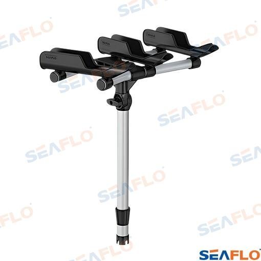 SOPORTE PORTACAÑAS NEGRO TRIPLE Seaflo SFRH06031B