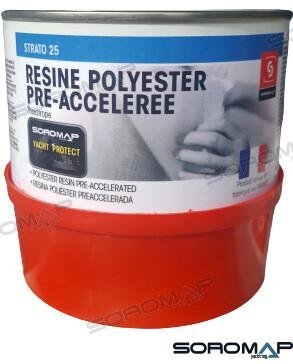 RESINA POLIESTER+CATALIZADOR 375GR. Soromap SOR140090