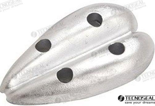 ANODO OVAL DOBLE ZINC 66X116MM Tecnoseal TEN00202