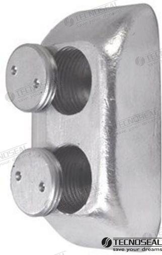 ANODO MMI ZINC 150X80X40MM C/TAPON Tecnoseal TEN00217