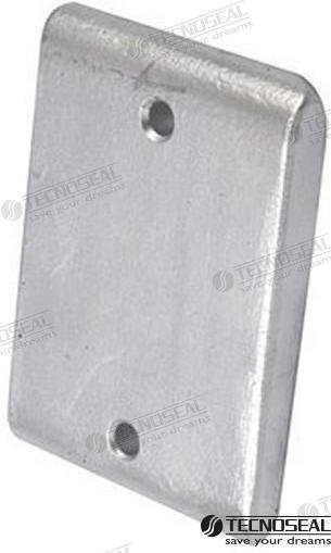 ANODO PIASTRE SCAFO ZINC 100X70X12MM Tecnoseal TEN00229