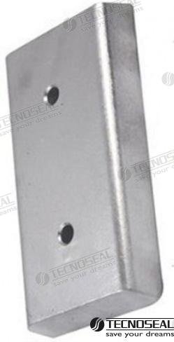 ANODO RECTANGULAR ZINC 220X100X30MM Tecnoseal TEN00237