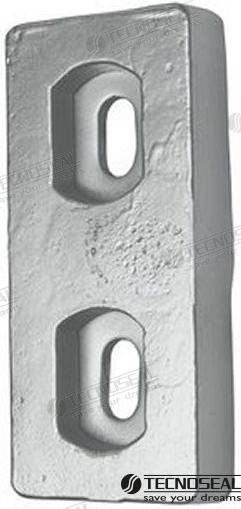ANODO PLACA ZINC 150X69X25MM 1