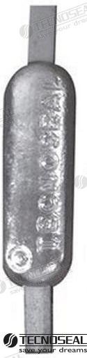 ANODO SECTOR NAVAL ZINC 400X30X6MM 7