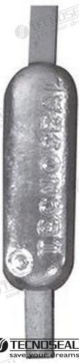 ANODO SECTOR NAVAL ZINC 550X40X6MM 12KG Tecnoseal TEN00310