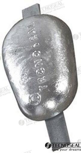 ANODO PARA SOLDAR ZINC 250X25X5MM 3KG Tecnoseal TEN00352