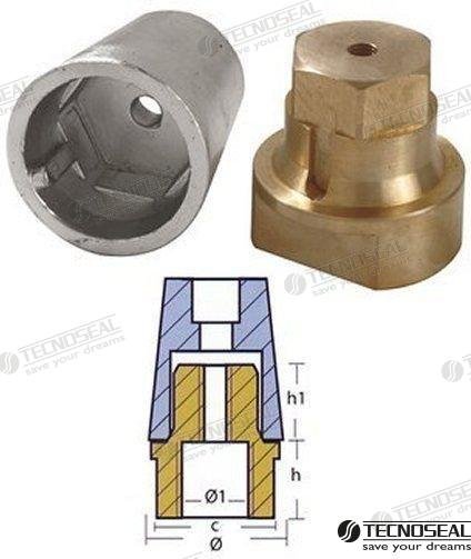 ANODO RADICE COMPLETO ZINC EJE 50 Tecnoseal TEN00415E