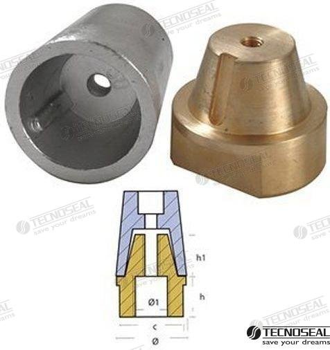 ANODO RADICE COMPLETO ZINC EJE 55 Tecnoseal TEN00416