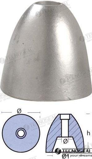 ANODO RIVA ZINC EJE 35-50MM. Tecnoseal TEN00431