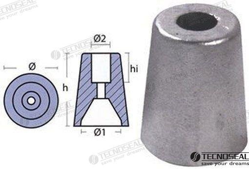 ANODO FERRETI ZINC EJE 45 Tecnoseal TEN00476