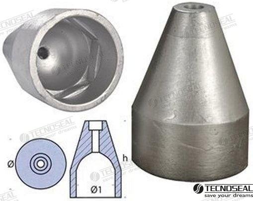 ANODO OGIVE ORVEA ZINC 65MM Tecnoseal TEN00498