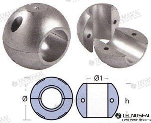COLLARIN CORTO ZINC EJE 25MM. Tecnoseal TEN00502L