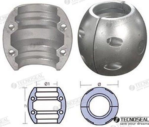COLLARIN ZINC EJE 3" Tecnoseal TEN00521M