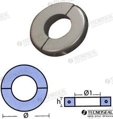 COLLAR PLANO ZINC 40MM. Tecnoseal TEN00558