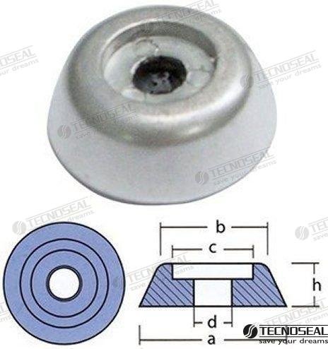 ANODO LEWMAR SERIE 250/300 ZINC  TEN01082