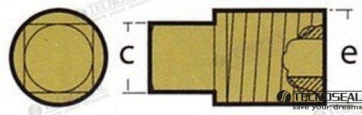 TAPON ANODO REFRIG. G.M. TEN02002T  TEN02002TP