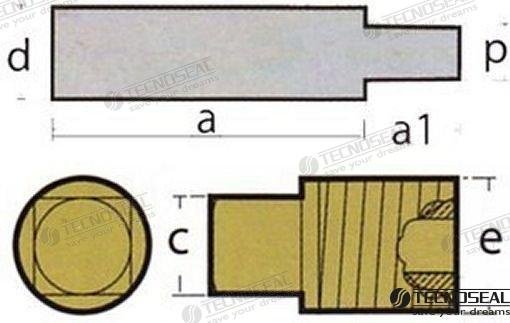ANODO SCANIA COMPLETO ZINC  TEN02201T