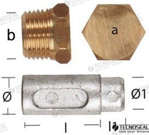 ANODO LOMBARDINI ZINC C/TAPON  TEN02350T