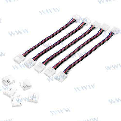 KIT 5 CABLES EMPALME RGB  WETRGB-CONNECTOR-KITV5